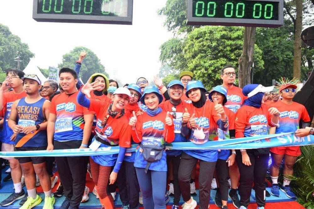 Sebanyak 8.000 lebih peserta menyambut antusias edukasi gaya hidup berkelanjutan yang diinisiasi Pertamina dalam Pertamina Eco- RunFest 2022. (Dok. Pertamina)