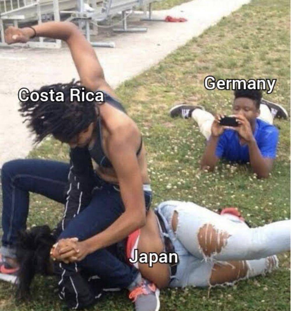 meme Jepang kalah dari Kosta Rika (twitter.com/nocontextfooty)