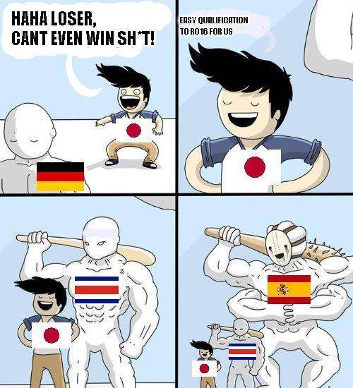 meme Jepang kalah dari Kosta Rika (twitter.com/__ama72)