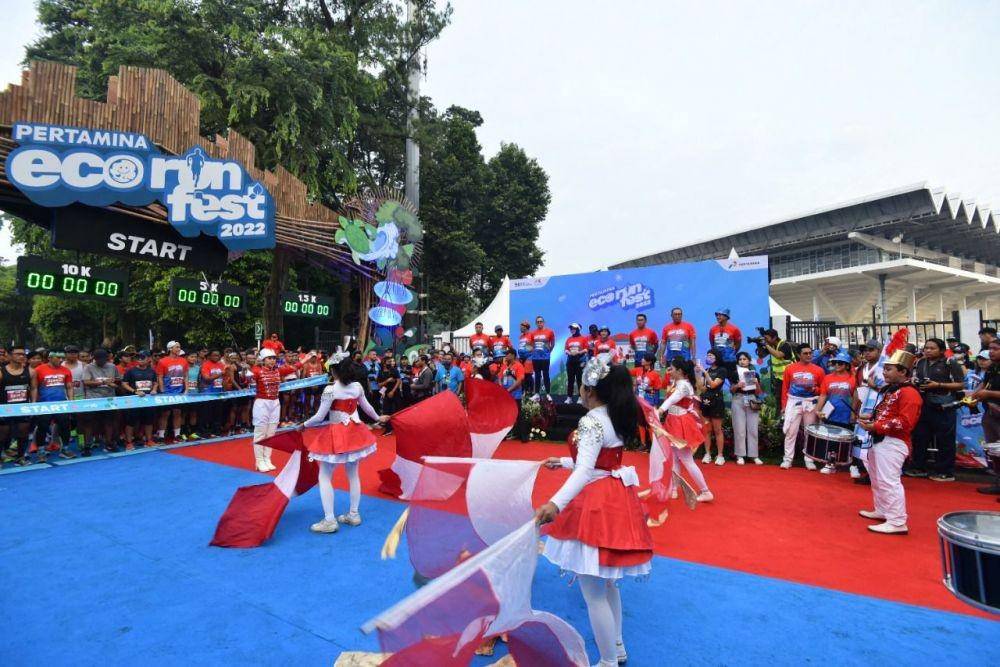 Sebanyak 8.000 lebih peserta menyambut antusias edukasi gaya hidup berkelanjutan yang diinisiasi Pertamina dalam Pertamina Eco- RunFest 2022. (Dok. Pertamina)