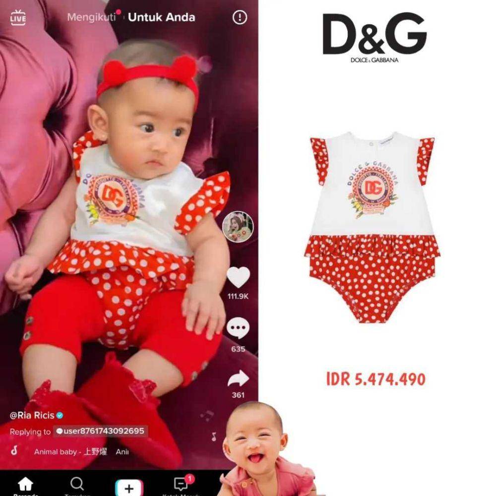 harga outfit baby Moana (instagram.com/ricistr.fashion)
