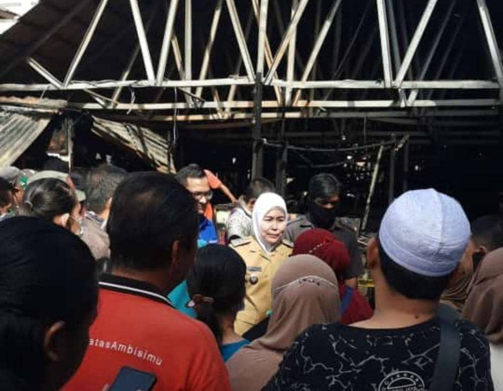 Pasar Cinde Palembang kebakaran (IDN Times/Istimewa)
