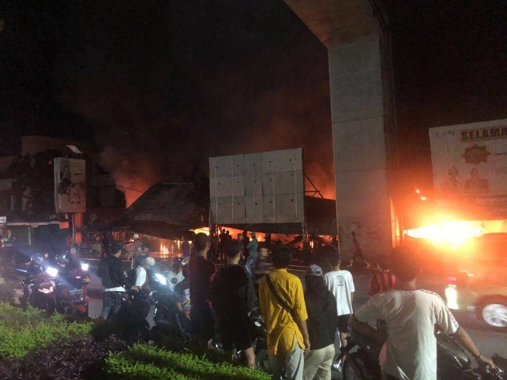 Pasar Cinde Palembang kebakaran (IDN Times/Istimewa)