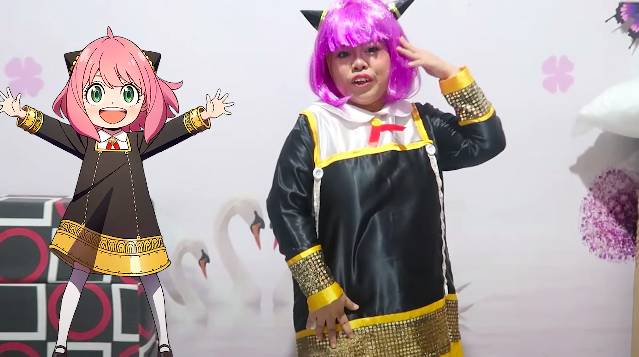 potret kekeyi cosplay anya forger (youtube.com/rahmawati kekeyi putri cantikka)