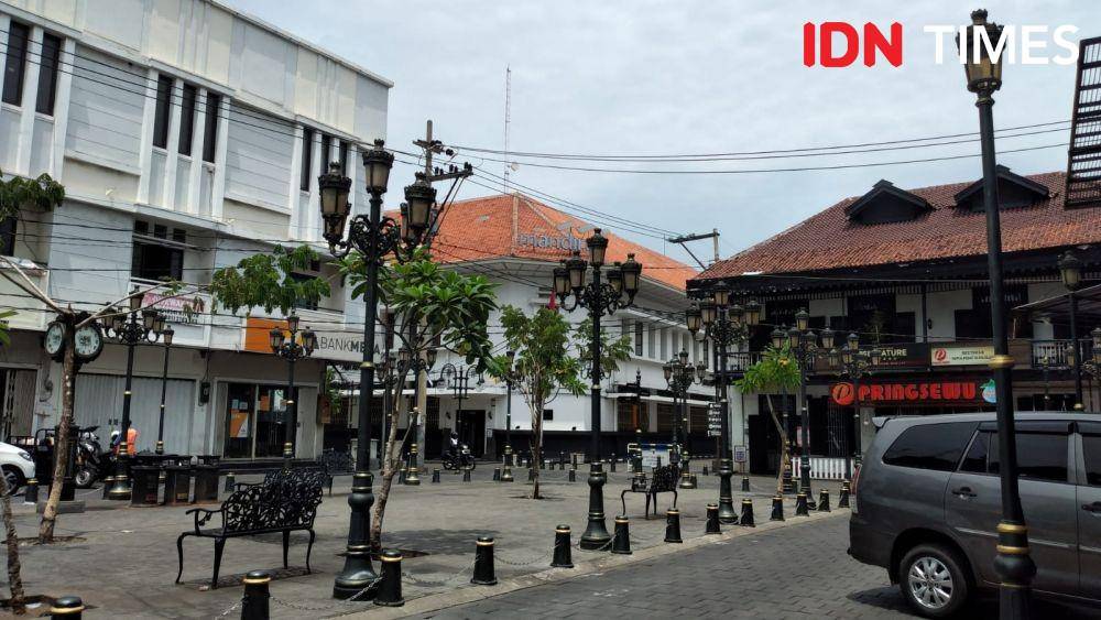 Suasana di Kota Lama Semarang (IDN Times/Dhiya Awlia Azzahra)