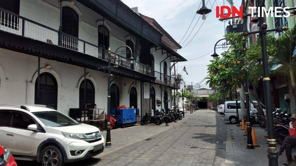 Suasana di Kota Lama Semarang (IDN Times/Dhiya Awlia Azzahra)