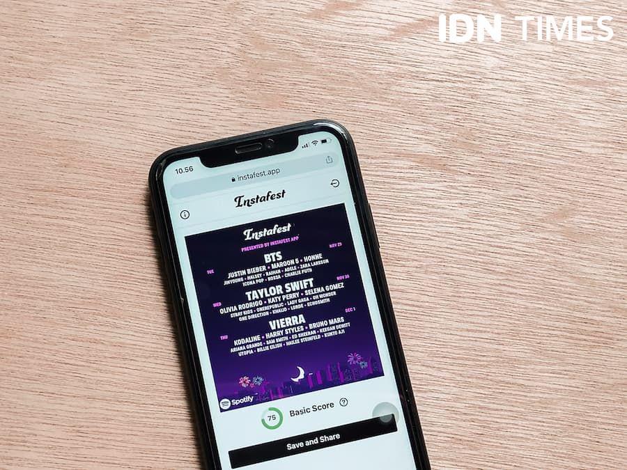 Cara Membuat Instafest Spotify, Poster Konser Ala-ala