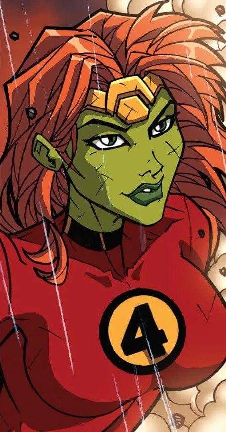 Lyra kenakan kostum Fantastic Four. (dok. Marvel Comics/All-New Savage She-Hulk)