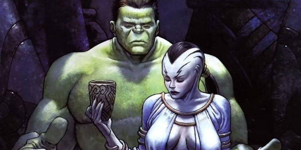 Hulk dan Caiera dalam komik Marvel. (dok. Marvel Comics/World War Hulk)