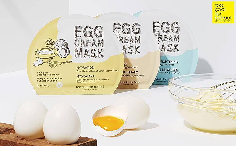 Too Cool For School Egg Cream Face Mask (amazon.com)