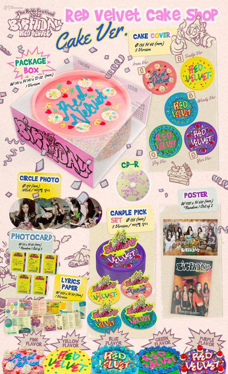 potret packaging mini album The ReVe Festival : Birthday, Red Velvet (twitter.com/RVsmtown)
