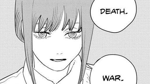 Makima mengungkap nama-nama Four Horseman. (dok. Shueisha/Chainsaw Man)