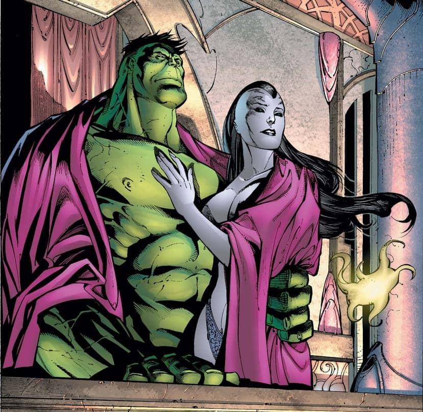 Hulk dan Caiera dalam komik Marvel. (dok. Marvel Comics/World War Hulk)