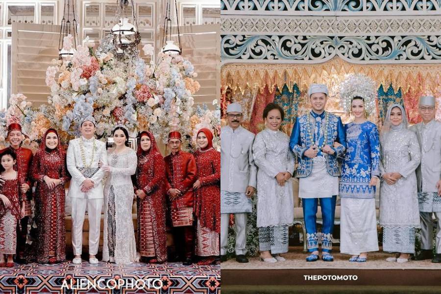 Kebaya seragam keluarga. (instagram.com/karinadila8921 / instagram.com/ayutingting92)