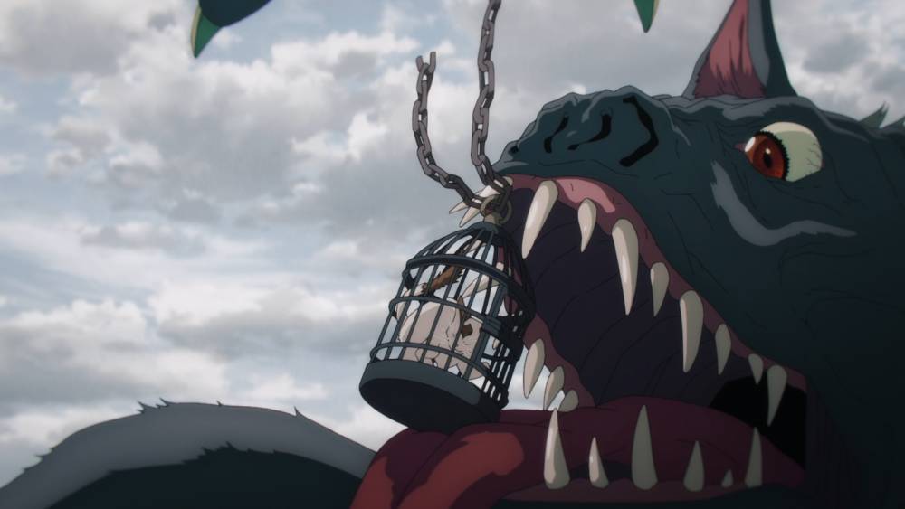Bat Devil memakan Meowy. (dok. MAPPA/Chainsaw Man)