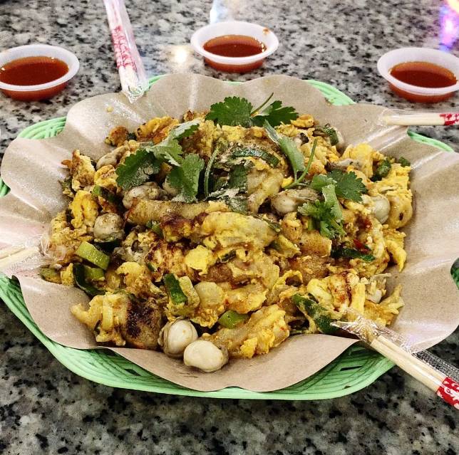 Ilustrasi tiram goreng telur (instagram.com/mei.lan.756)