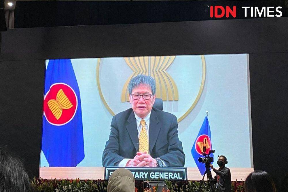 Sekretaris Jenderal ASEAN, Lim Jock Hoi di 40th UNCLOS Conference. (IDN Times/Sonya Michaella)