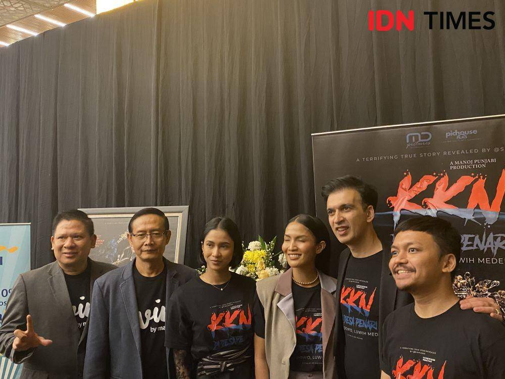 press conference kkn desa penari bersama md pictures dan bank mandiri (dok.IDNTimes/Stephanie Risyana)