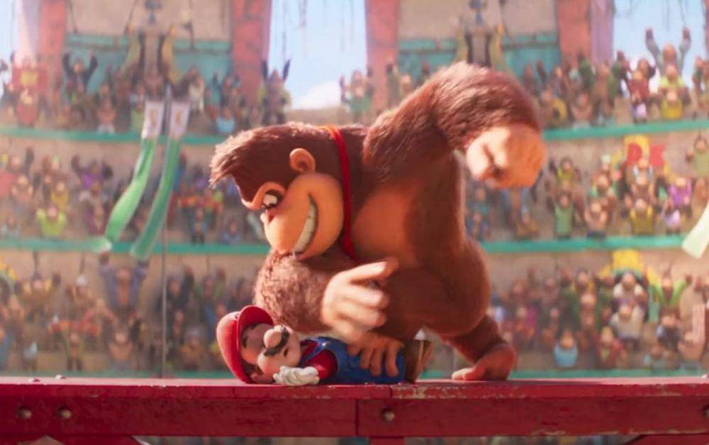 Donkey Kong menghajar Mario. Illumination