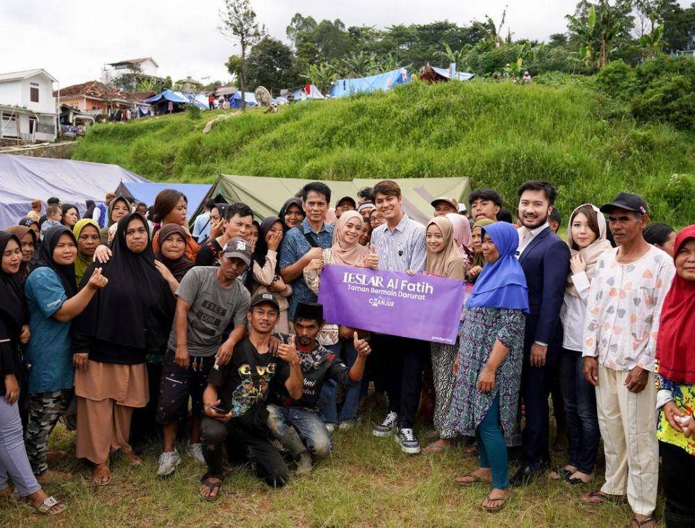 potret Lesti Kejora dan rombongan beri bantuan ke Cianjur (instagram.com/_rudysalim)
