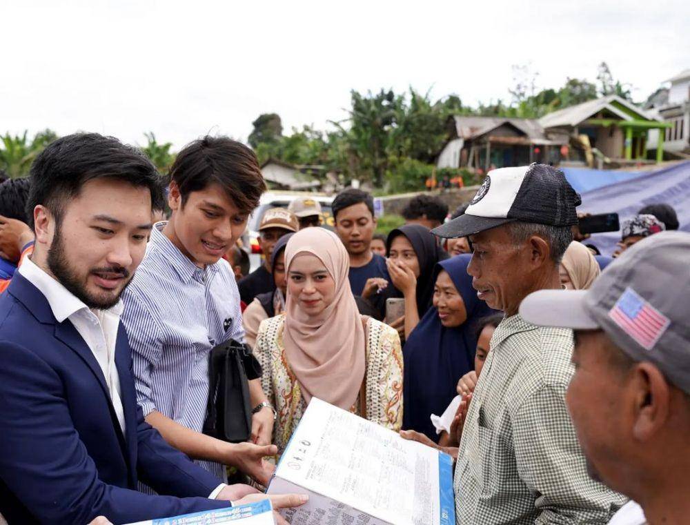 potret Lesti Kejora dan rombongan beri bantuan ke Cianjur (instagram.com/_rudysalim)
