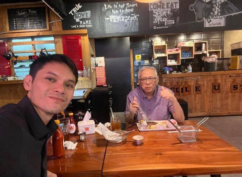 Ben Kasyafani dan ayahnya (instagram.com/benkasyafani)