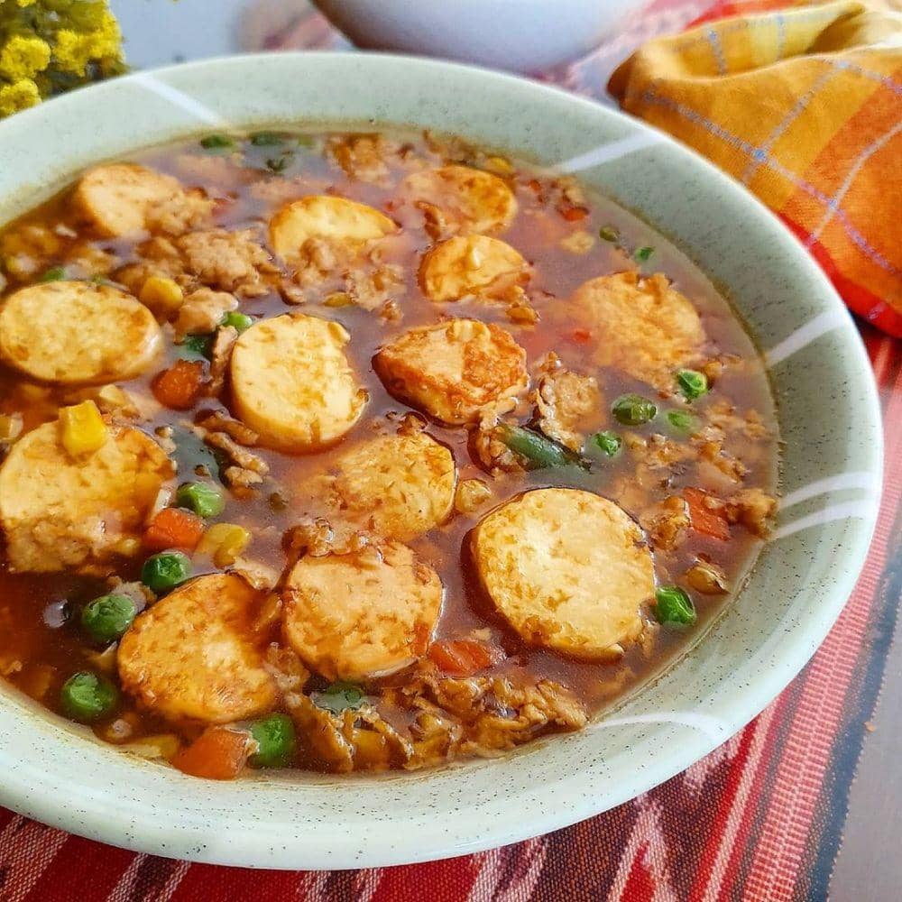 ilustrasi cah tofu telur (instagram.com/yscooking)