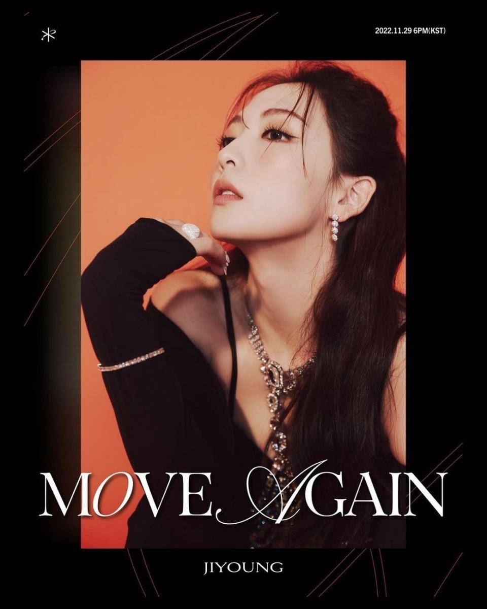 Jiyoung KARA dalam pemotretan album Move Again (instagram.com/kkangjji_)