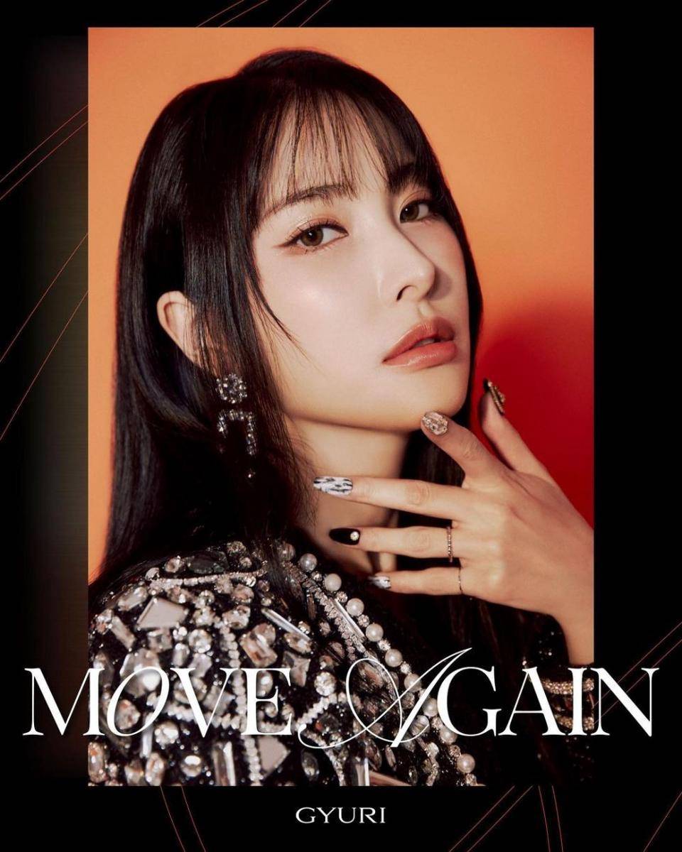Gyuri KARA dalam pemotreran album Move Again (instagram.com/gyuri_88)