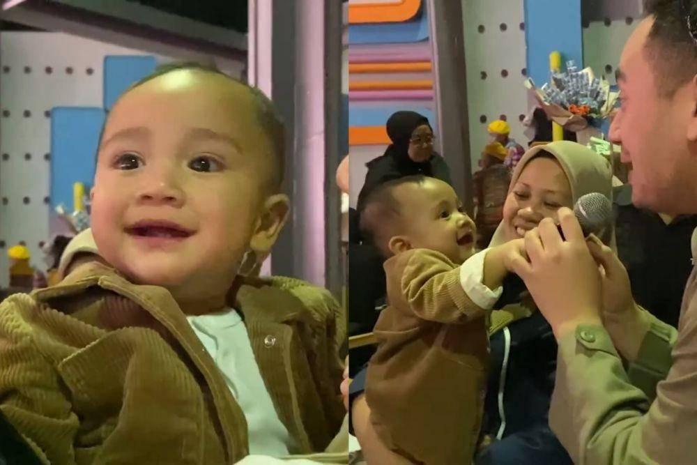 momen Rayyanza si Cipung di backstage acara televisi (youtube.com/RANS Entertainment)