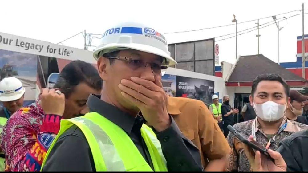 Aksi Unik Pj Gubernur DKI Heru Budi Tutup Mulut soal Reuni 212