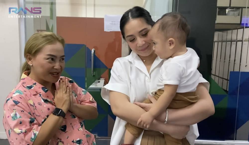 momen Rayyanza si Cipung di backstage acara televisi (youtube.com/RANS Entertainment)
