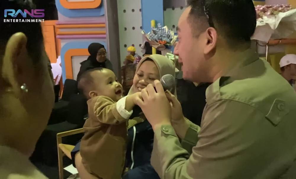 momen Rayyanza si Cipung di backstage acara televisi (youtube.com/RANS Entertainment)
