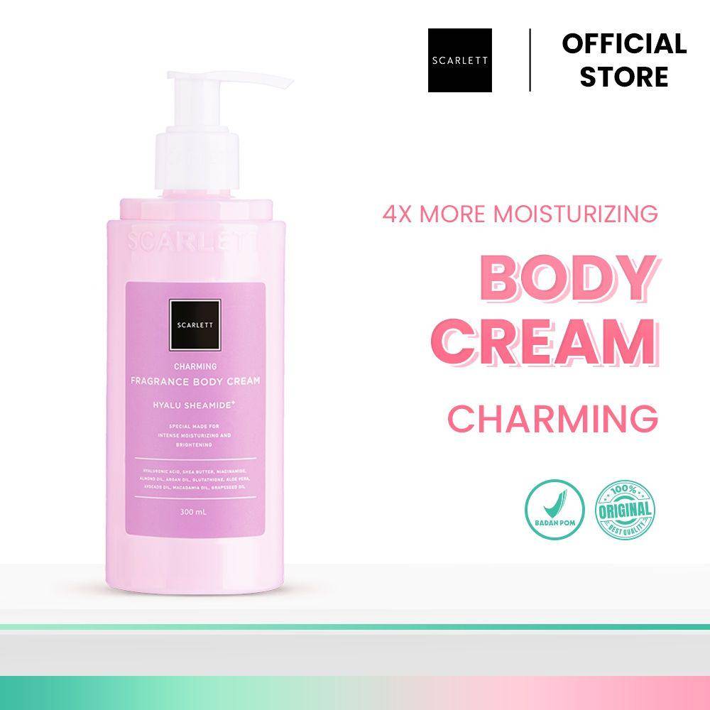 Scarlett Whitening Body Cream Charming (shopee.co.id/scarlettofficialshop)