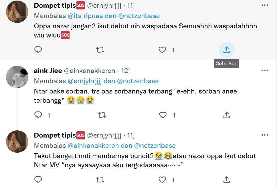Komentar nyeleneh netizen Indonesia soal NCT Saudi (Twitter.com/ernjyhrjjjj/ | Twitter.com/ainkanakkeren/)