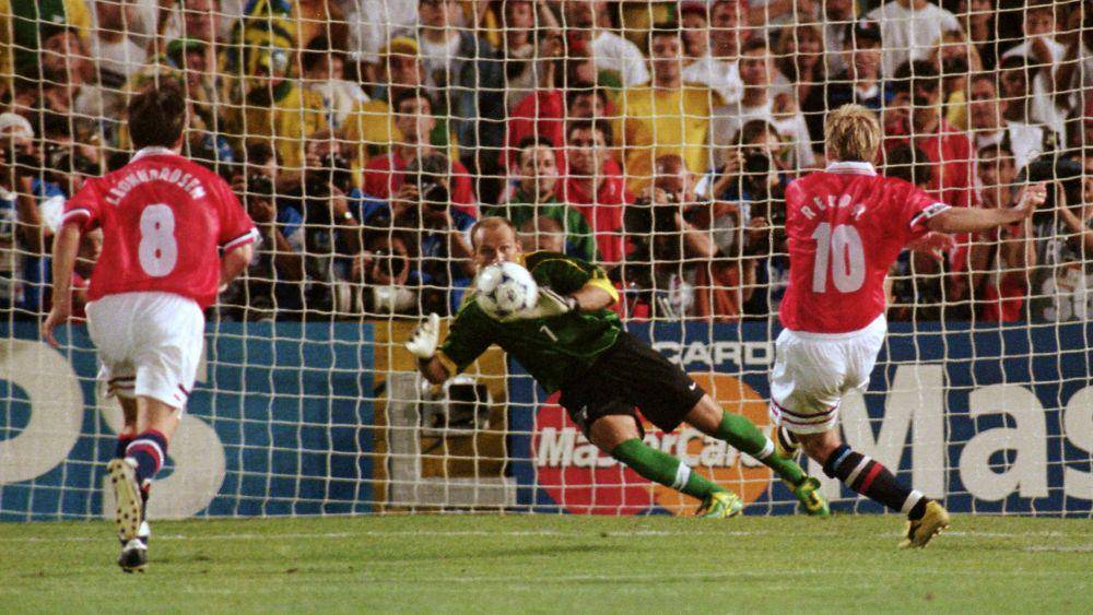Brasil kalah dari Norwegia pada fase grup Piala Dunia 1998 (fifa.com)
