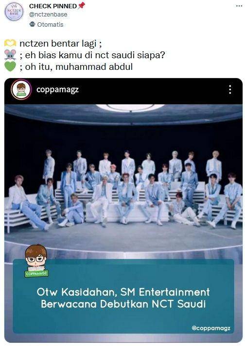 Komentar nyeleneh netizen Indonesia soal NCT Saudi (Twitter.com/nctzenbase/)
