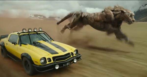Bumblebee dan Cheetor bergerak bersama ( Dok. Paramount Pictures / Transformers: Rise of The Beasts )