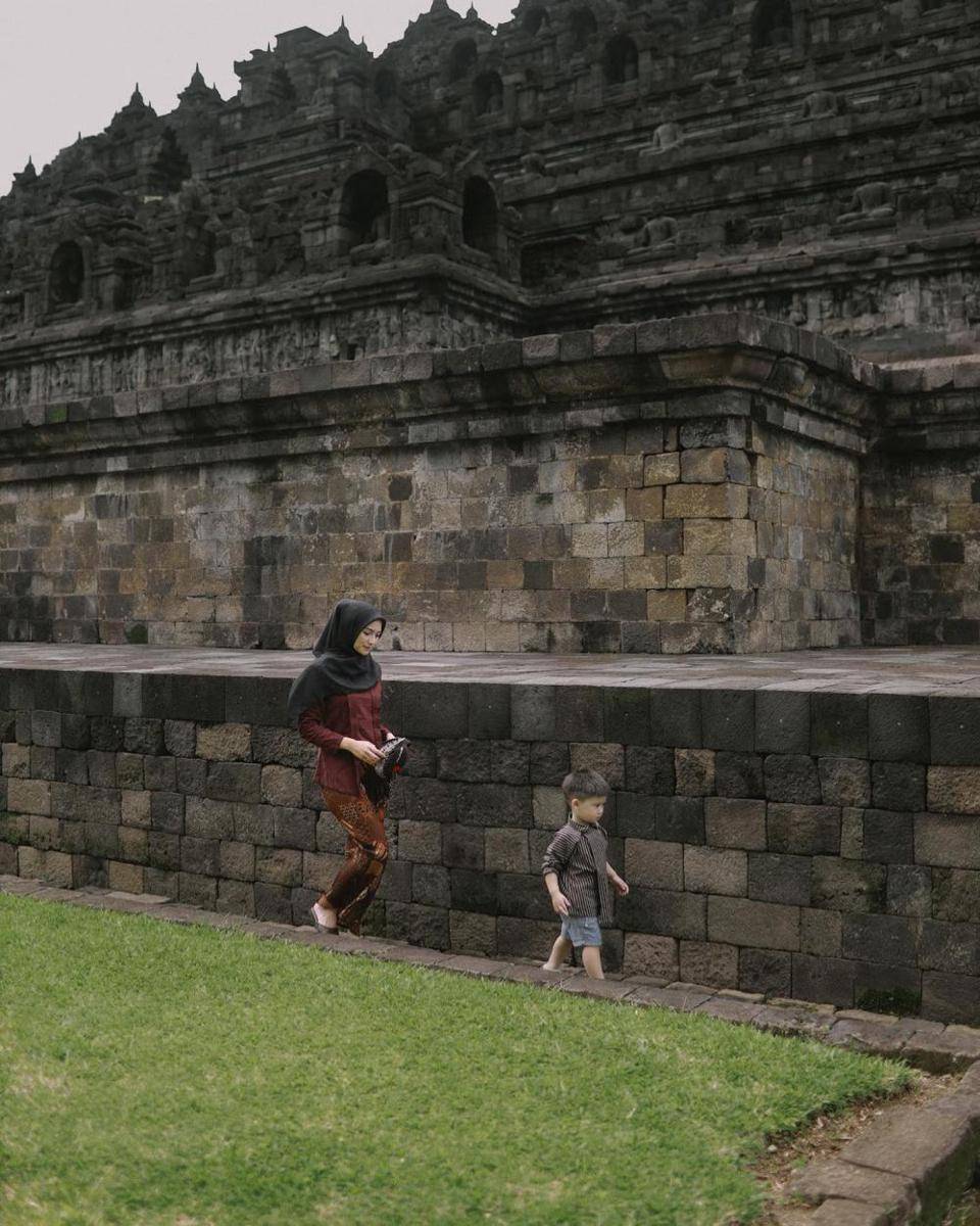 potret Athar di Candi Borobudur (instagram.com/citraciki)