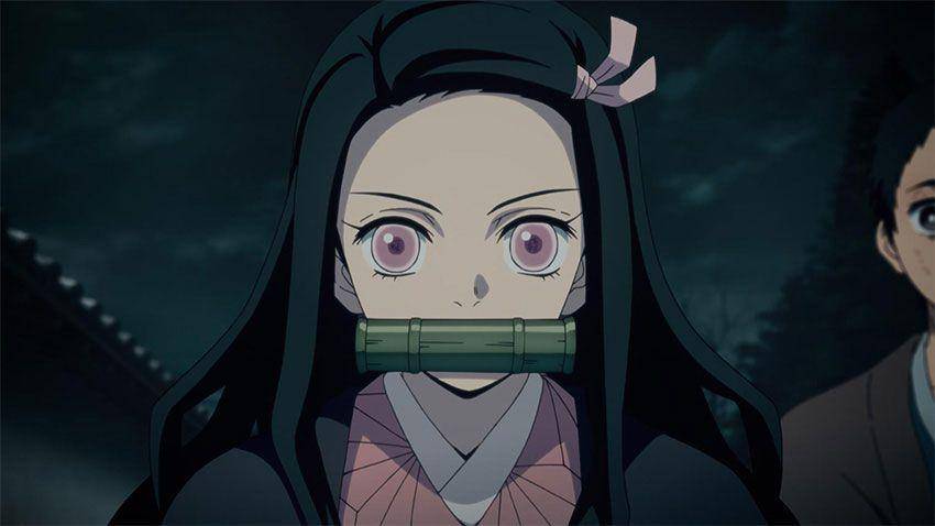 Nezuko Kamado di anime Demon Slayer: Kimetsu no Yabai (Dok. ufotable/Demon Slayer: Kimetsu no Yabai)