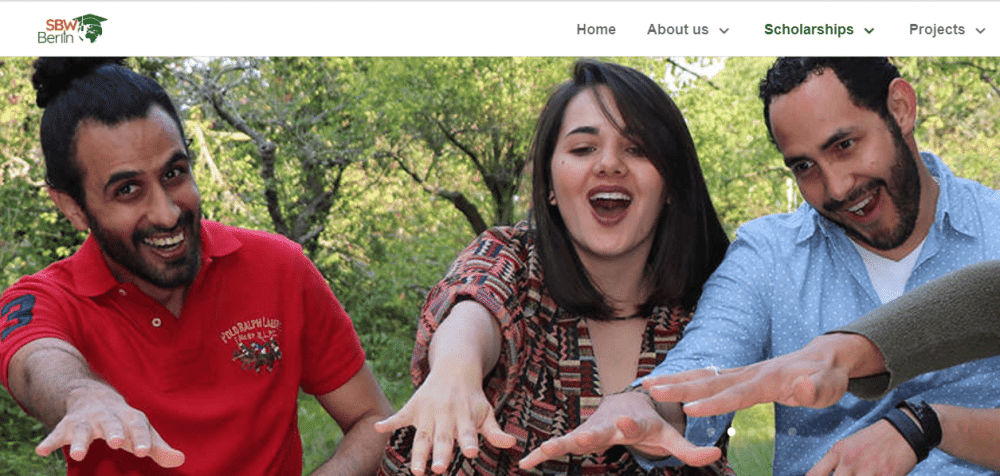 Situs SBW Berlin Scholarship (dok. SBW Berlin)