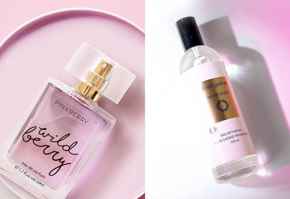 Ilustrasi parfum (instagram.com/pinkberrybeauty & instagram.com/evangeline.id)