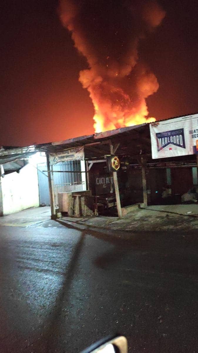 Kebakaran di Pasar Kesamben beberapa waktu lalu. IDN Times/ istimewa