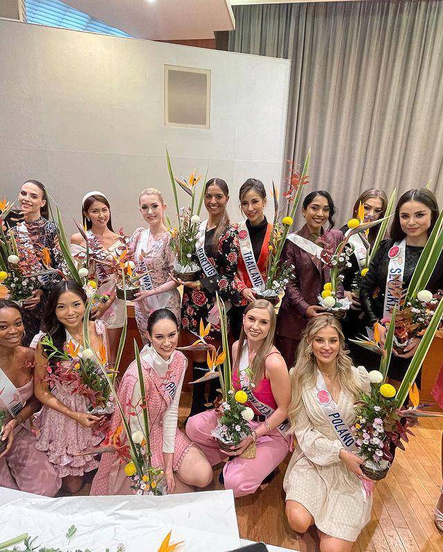 Potret Finalis Miss International 2022 Saat Belajar Ikebana (Instagram.com/tavee_ruechanok)
