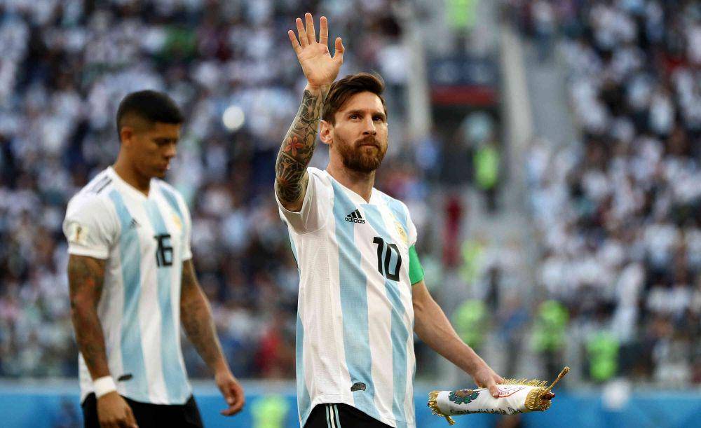 Lionel Messi tampil di Piala Dunia 2018 bersama Argentina. (fifa.com)