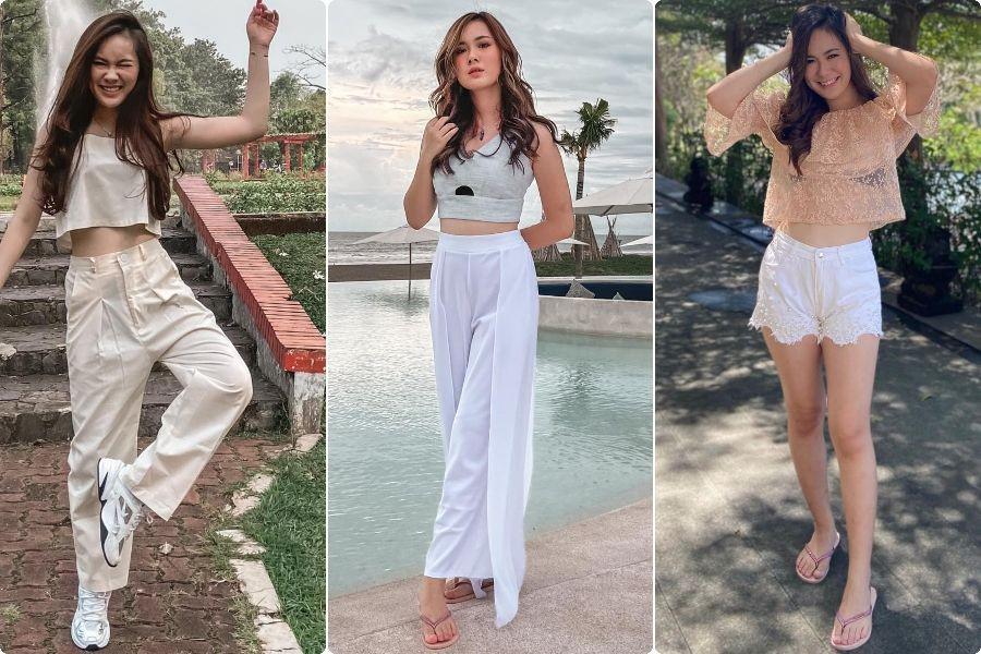 9 Potret OOTD Jennifer Eve, Outfit Crop Top Gaya Hype Anak Muda