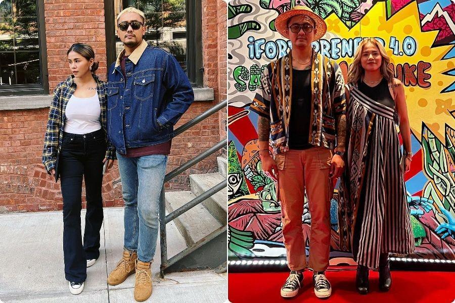 10 OOTD Couple Kartika Wijaksana dan Uus, Asyik Dipakai Hangout Bareng