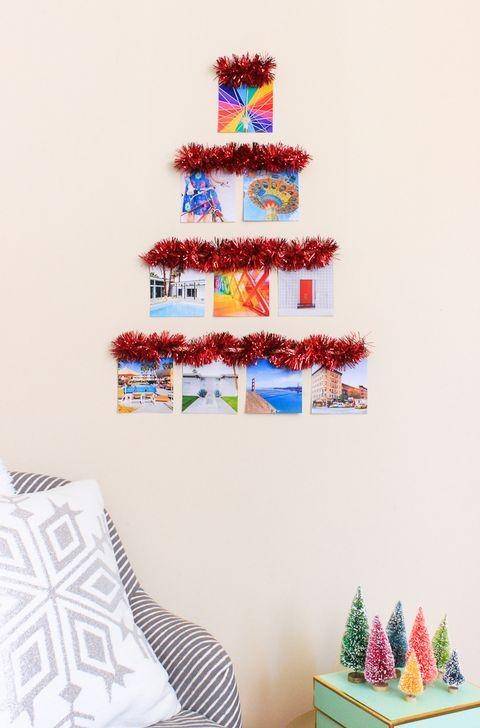 Ide DIY pohon natal. (thecraftedlife.com)