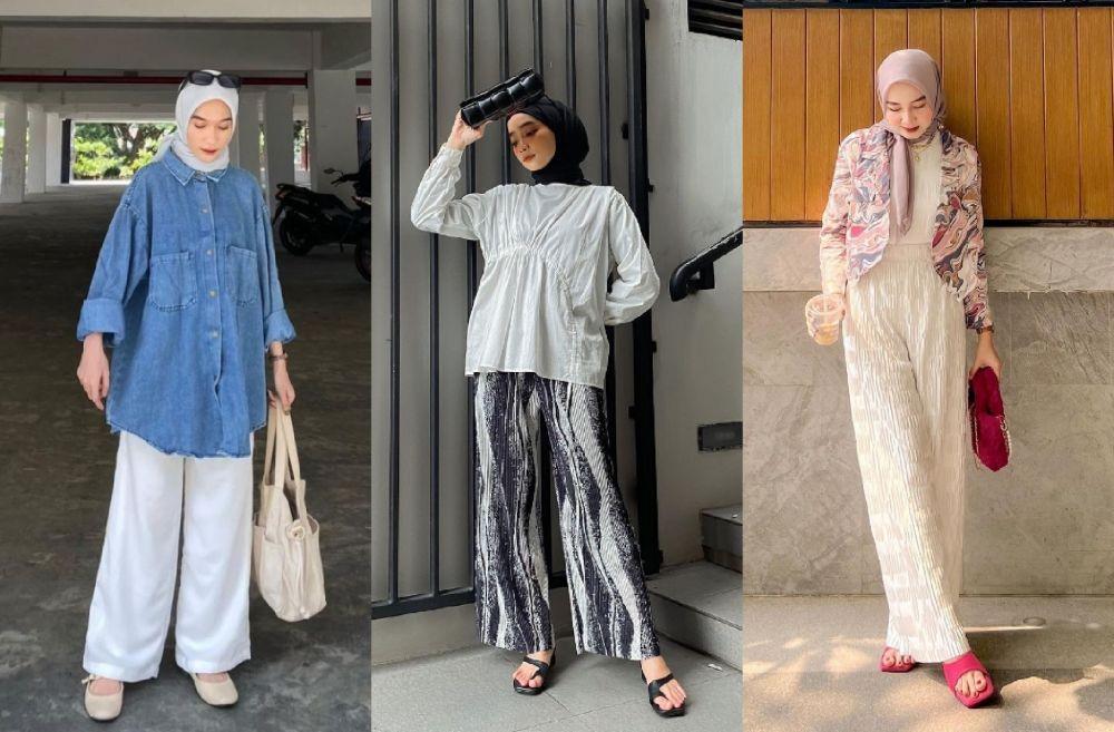 10 Ide Styling Kulot Hijab Kekinian, Boyish Sampai Girly!