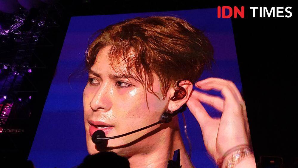 Jackson Wang di Head in the Clouds, Minggu (4/11/2022) (IDN Times/Ines Sela Melia)
